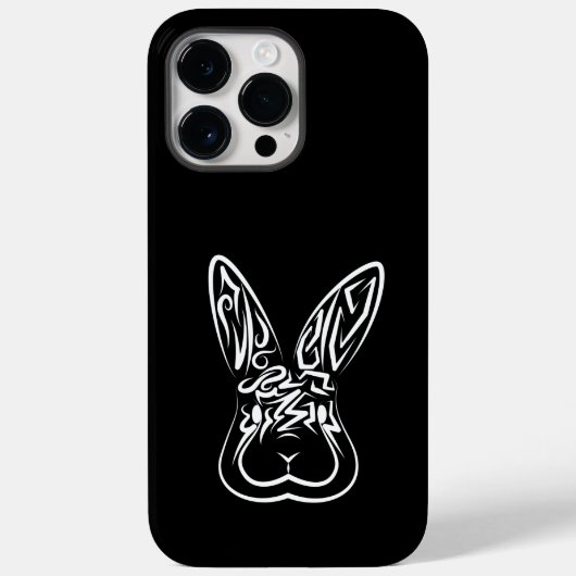 Zwart-witkonijn Case-Mate iPhone Case (Achterkant)