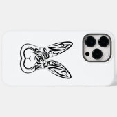 Zwart-witkonijn Case-Mate iPhone Case (Achterkant (horizontaal))
