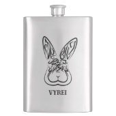 Zwart-witkonijn Flacon (Voorkant)