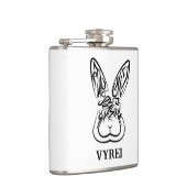 Zwart-witkonijn Heupfles (Rechts)