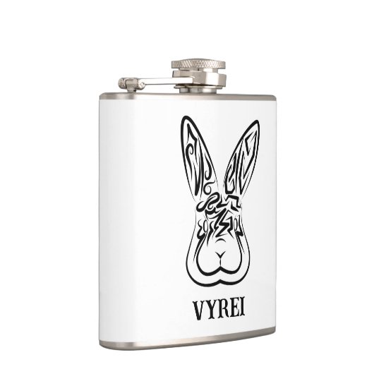 Zwart-witkonijn Heupfles (Rechts)