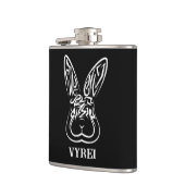 Zwart-witkonijn Heupfles (Links)