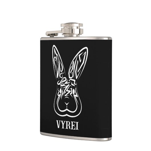 Zwart-witkonijn Heupfles (Links)