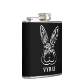 Zwart-witkonijn Heupfles (Rechts)