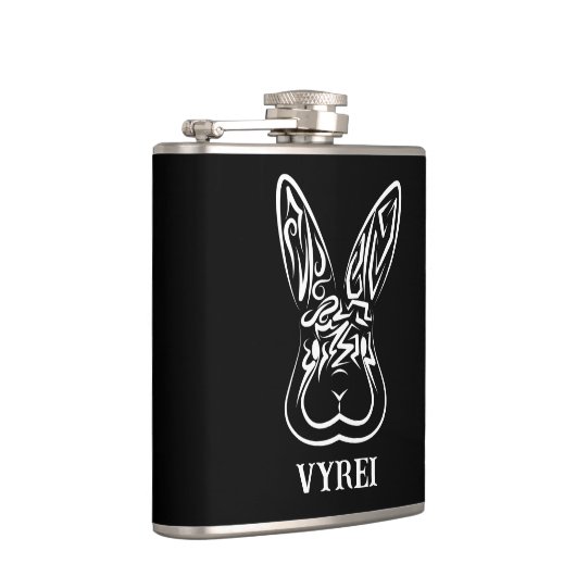 Zwart-witkonijn Heupfles (Rechts)