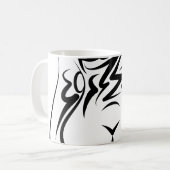 Zwart-witkonijn Koffiemok (Voorkant links)