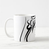 Zwart-witkonijn Koffiemok (Links)