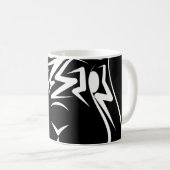 Zwart-witkonijn Koffiemok (Voorkant rechts)