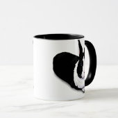 Zwart-witkonijn Mok (Voorkant rechts)