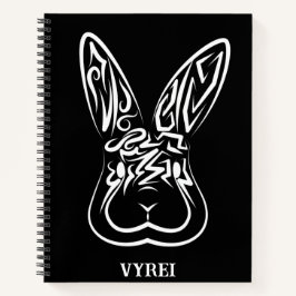 Zwart-witkonijn Notitieboek