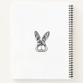 Zwart-witkonijn Notitieboek (Achterkant)