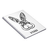 Zwart-witkonijn Notitieboek (Rechterzijde)