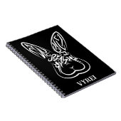 Zwart-witkonijn Notitieboek (Rechterzijde)