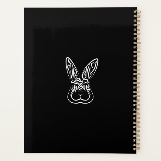 Zwart-witkonijn Planner (Achterkant)