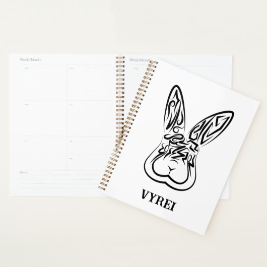 Zwart-witkonijn Planner (Display)