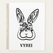 Zwart-witkonijn Planner (Voorkant)