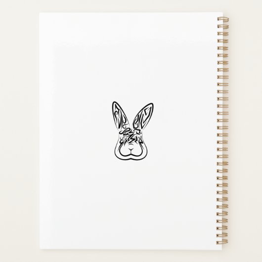 Zwart-witkonijn Planner (Achterkant)