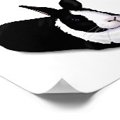 Zwart-witkonijn Poster (Hoek)