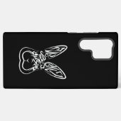 Zwart-witkonijn Samsung Galaxy Hoesje (Achterkant horizontaal)