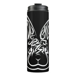 Zwart-witkonijn Thermosbeker