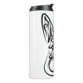 Zwart-witkonijn Thermosbeker (Gedraaid links)
