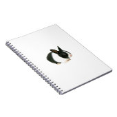 Zwart-witkonijnenlaptop Notitieboek (Rechterzijde)