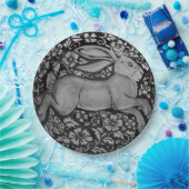 Zwart-witkonijnenontwerper Bord papier (Feest)