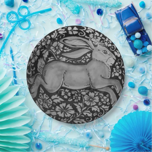 Zwart-witkonijnenontwerper Bord papier (Feest)