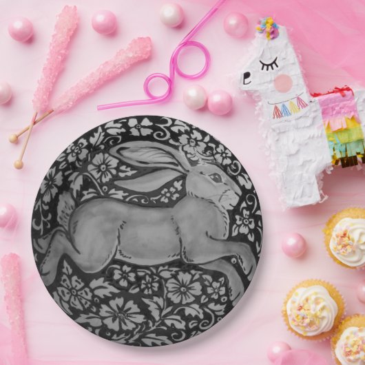 Zwart-witkonijnenontwerper Bord papier (Feest)