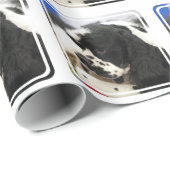 Zwart-witkookspaniel Cadeaupapier (Rol Hoek)