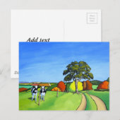 Zwart-witkool Briefkaart (Voorkant / Achterkant)