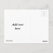 Zwart-witkool Briefkaart (Achterkant)