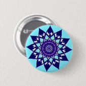 zwart-witkosmos ronde button 5,7 cm (Voorkant /achterkant)