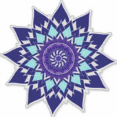 zwart-witkosmos sticker (Voorkant)