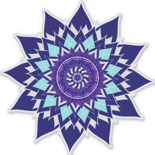 zwart-witkosmos sticker (Voorkant)