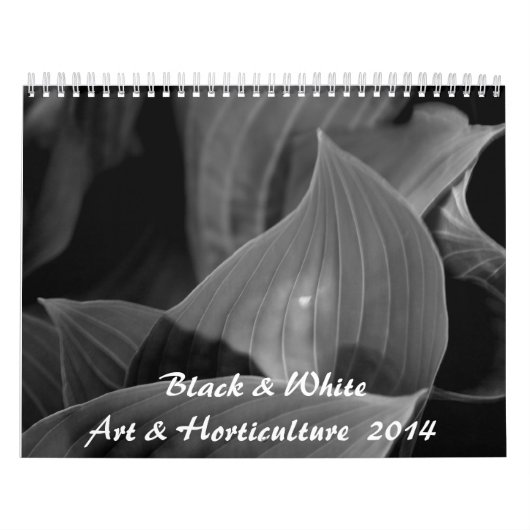 Zwart-witkunst en tuinbouw 2014 kalender (Hoes)