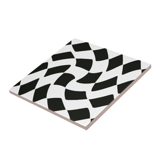 Zwart-witkwitbord Tegeltje (Zijkant)