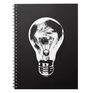 Zwart-witlamp - laptop notitieboek