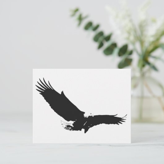 Zwart-witlandingadelaar Briefkaart (Staand voorkant)