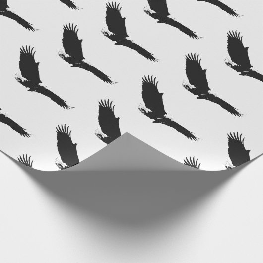 Zwart-witlandingadelaar Cadeaupapier (Hoek)