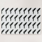 Zwart-witlandingadelaar Legpuzzel (Horizontaal)