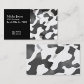 Zwart-witlandkoeienpatroon Visitekaartje (Voorkant / Achterkant)