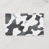 Zwart-witlandkoeienpatroon Visitekaartje (Achterkant)