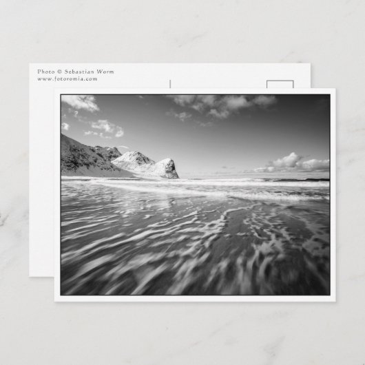 Zwart-witlandschapsfoto Briefkaart (Voorkant / Achterkant)