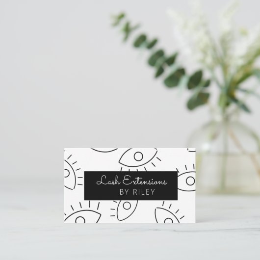 Zwart-witlaskunstenaar Visitekaartje (Staand voorkant)