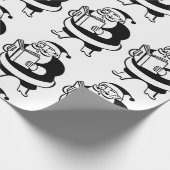  zwart-witleeskerstcadeautje (lge) cadeaupapier (Hoek)