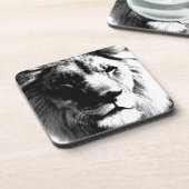 Zwart-witleeuw Bier Onderzetter (Linkerzijde)