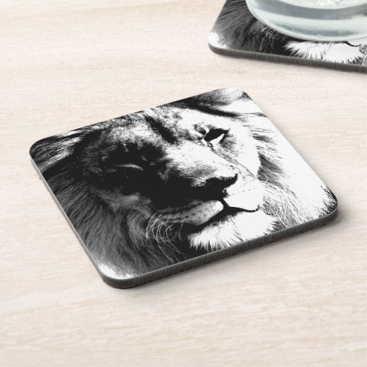 Zwart-witleeuw Bier Onderzetter (Linkerzijde)