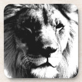 Zwart-witleeuw Bier Onderzetter (Voorkant)