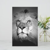 Zwart-witleeuw Briefpapier (Staand voorkant)